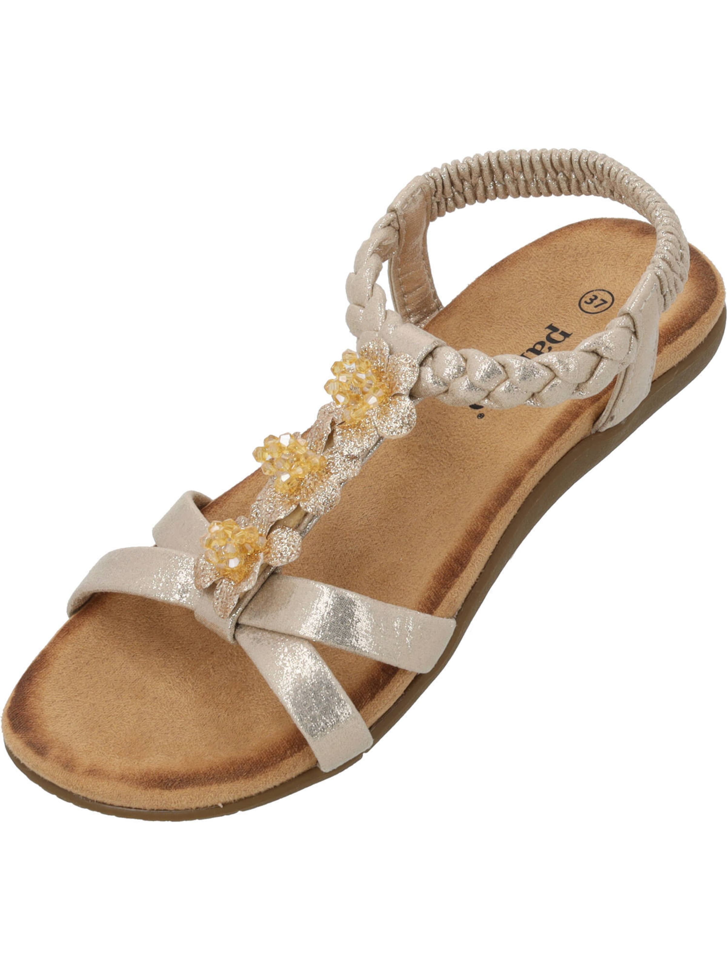 Palado Riemchensandale 'Grebella' in Gold: Vorderseite