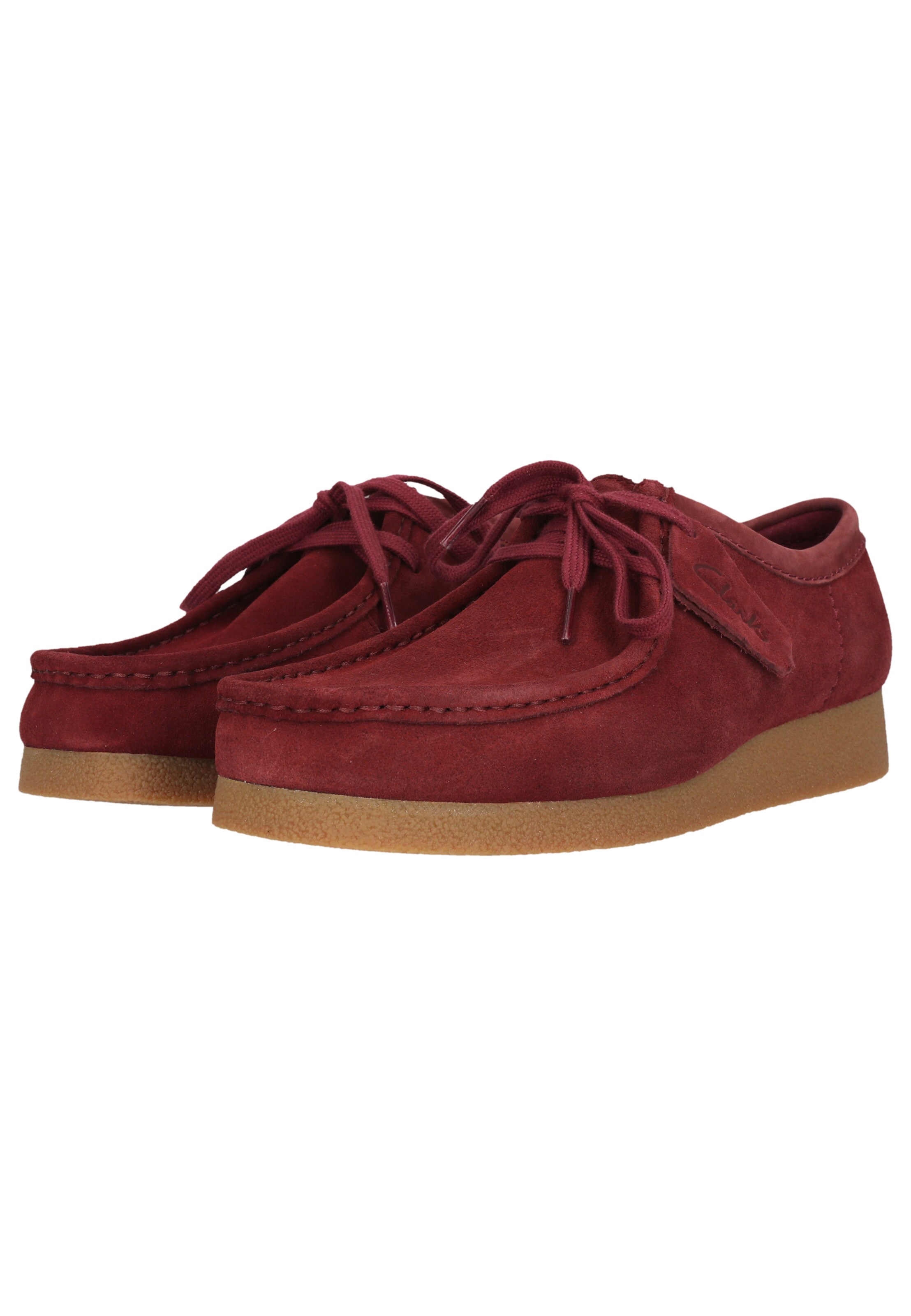 CLARKS Veterschoen 'WallabeeEVO' in Rood