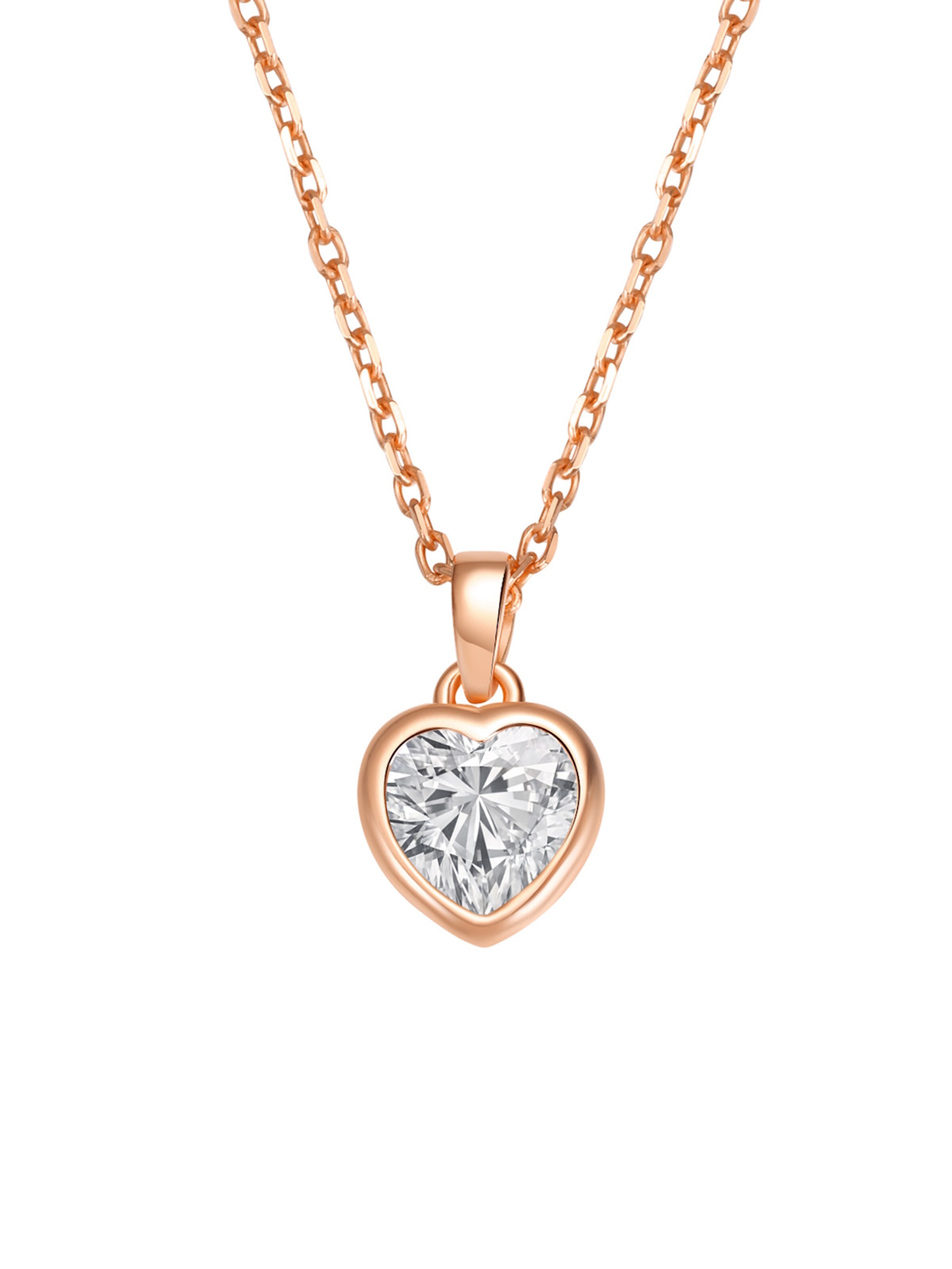 Hey Happiness Necklace 'Crystal Love' in Gold