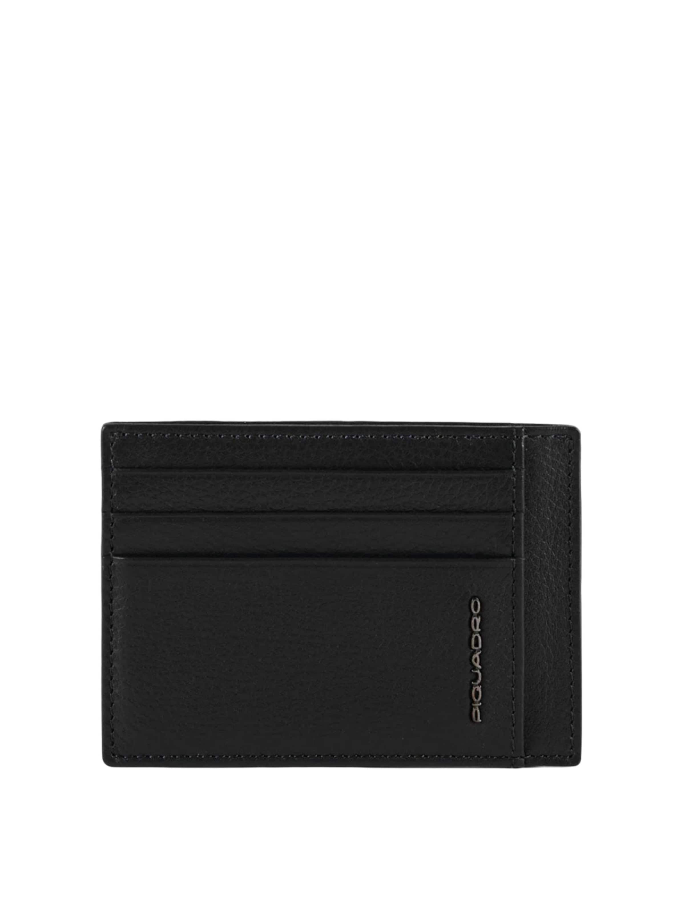 Piquadro Wallet in Black: front