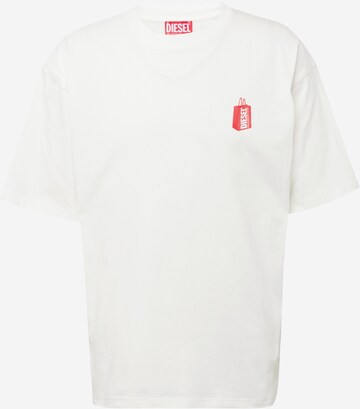 T-Shirt DIESEL en blanc : devant