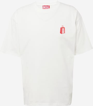 DIESEL - Camiseta en blanco: frente