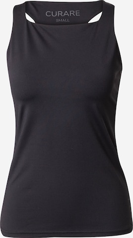 CURARE Yogawear Sporttopp i svart: framsida