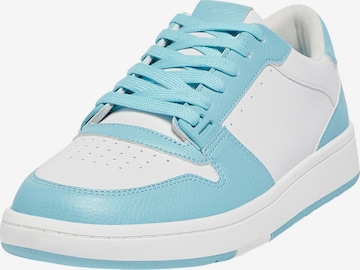 Pull&Bear Platform trainers in Blue: front