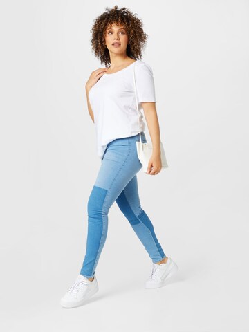 ONLY Carmakoma Slimfit Jeans 'AUGUSTA' in Blau