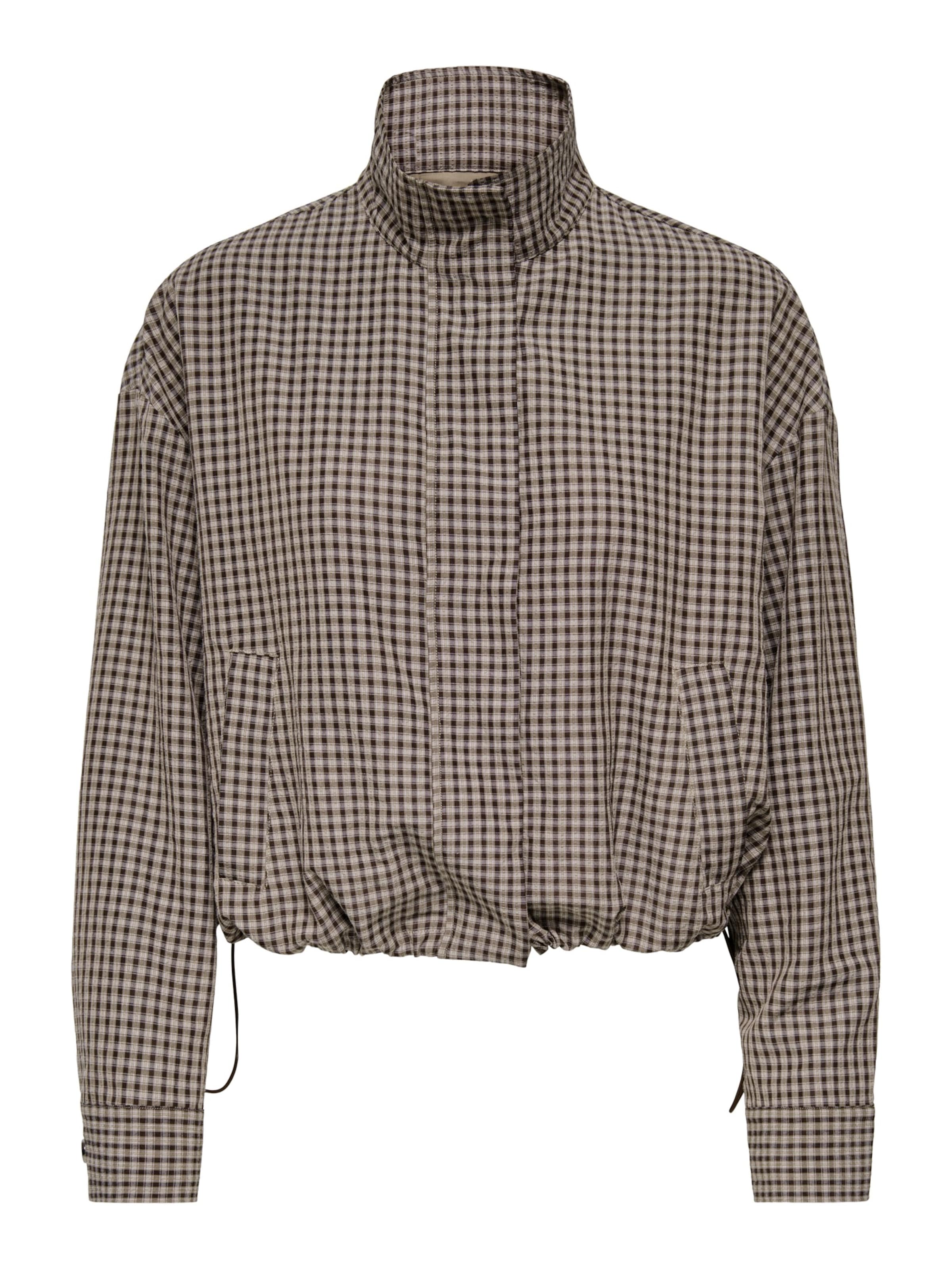 JDY Between-season jacket 'JDYUMI' in Brown: front