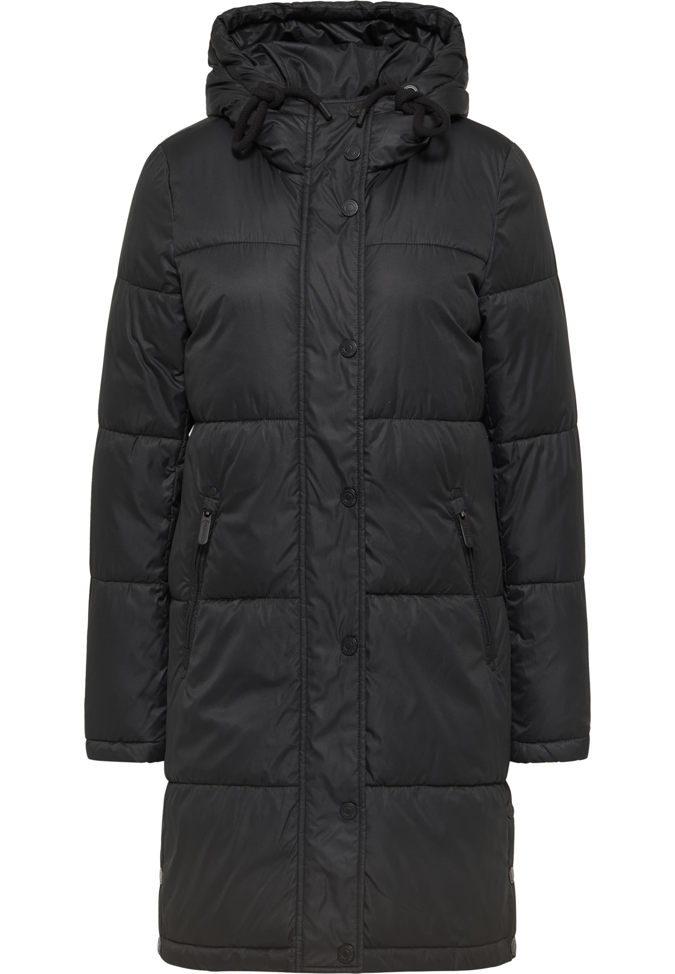 ICEBOUND Mantel in Schwarz: Vorderseite