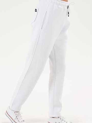 LOUIS LECLER Slimfit Broek 'Elise' in Wit