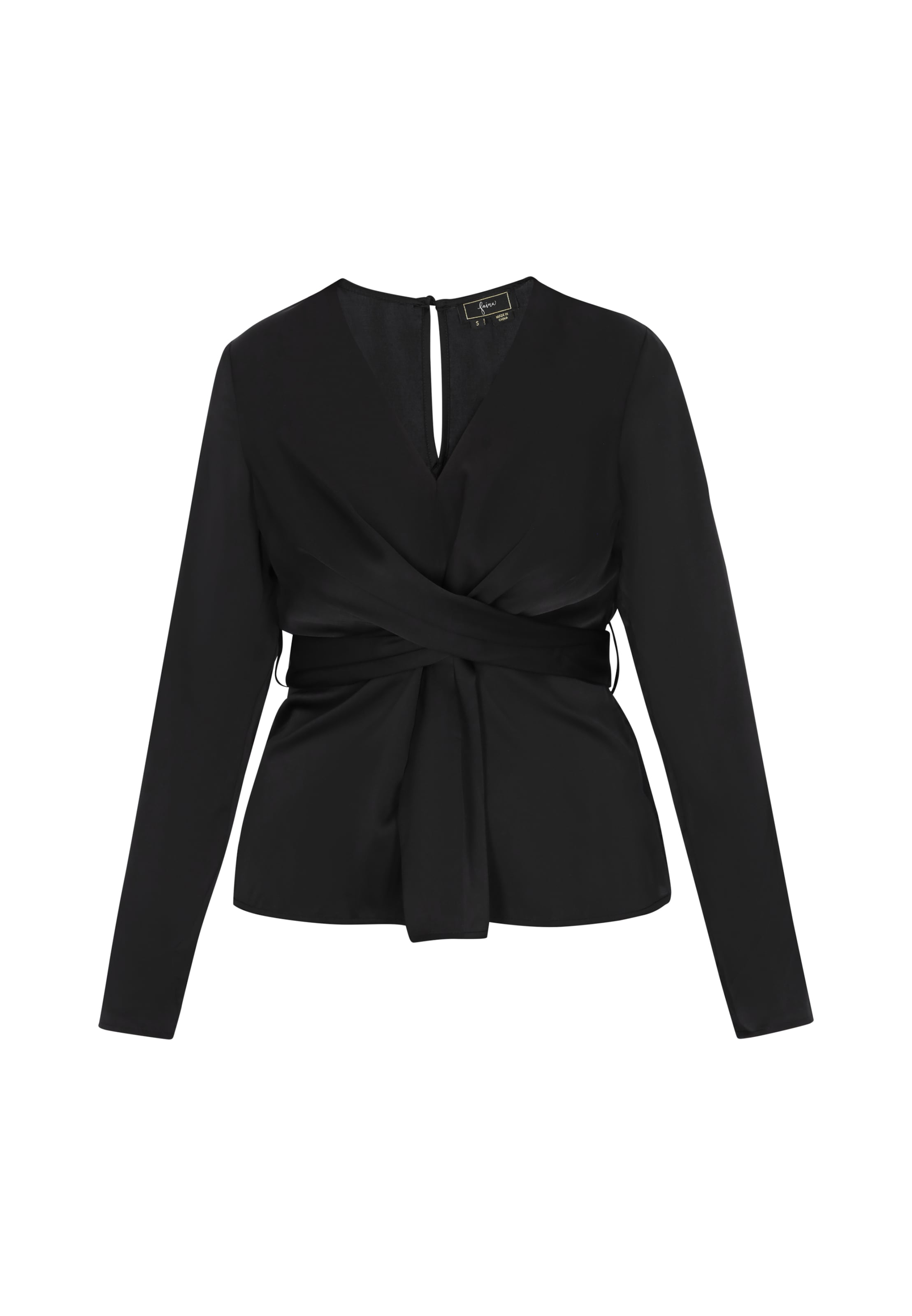 faina - Blusa en negro: frente