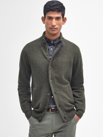 Barbour Knit Cardigan in Green