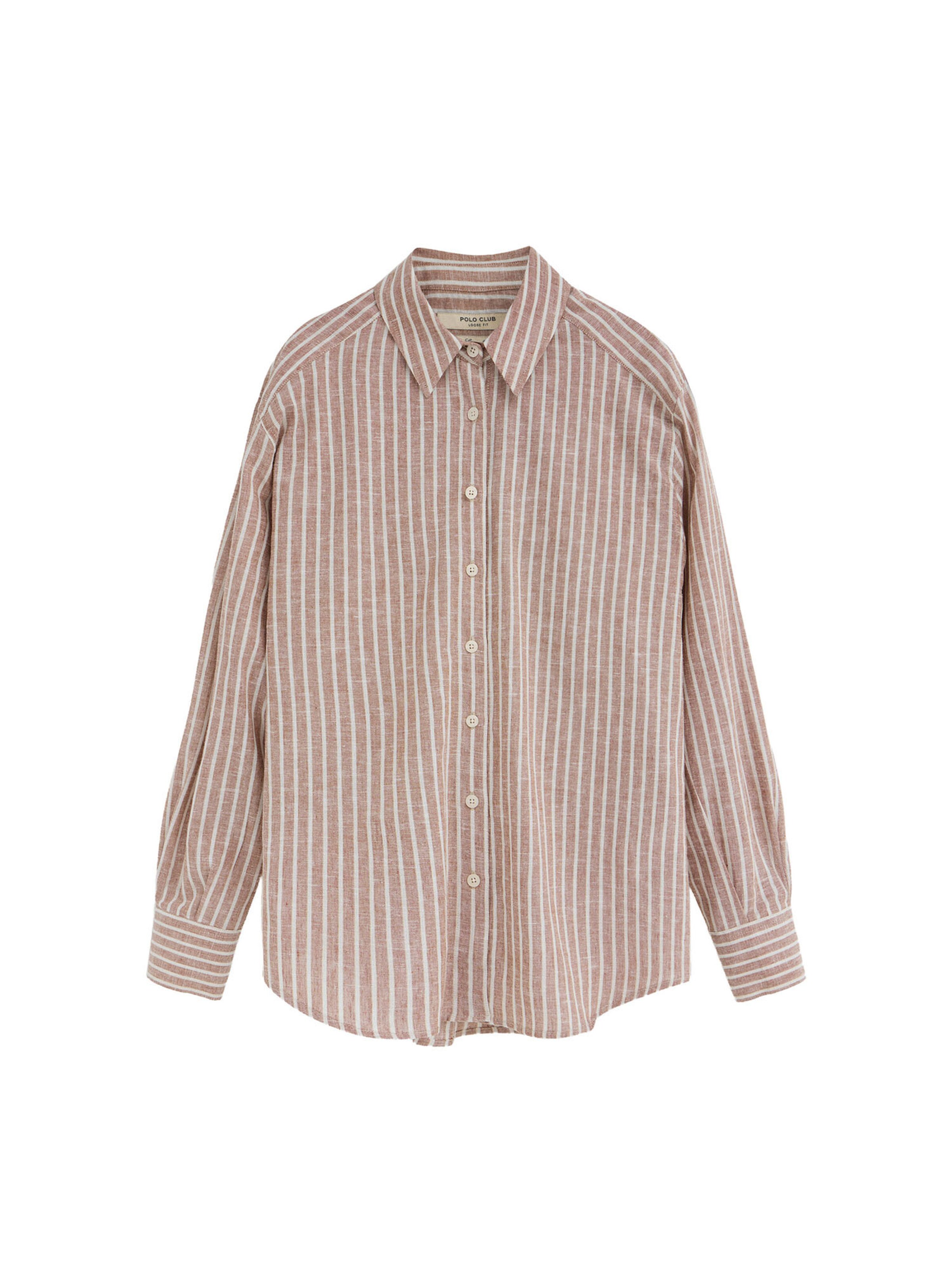 Polo Club Bluse in Pink: Vorderseite