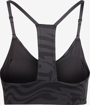 ADIDAS PERFORMANCE Low Support Sports Bra 'Aeroimpact Light-Support Jacquard 3-Stripes' in Grey
