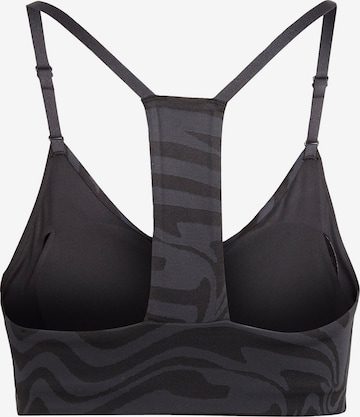 Low Support Soutien-gorge de sport 'Aeroimpact Light-Support Jacquard 3-Stripes' ADIDAS PERFORMANCE en gris