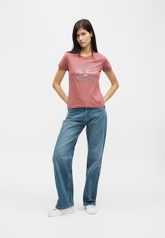 Pepe Jeans Футболка 'BANDANA' в Ярко-розовый: спереди