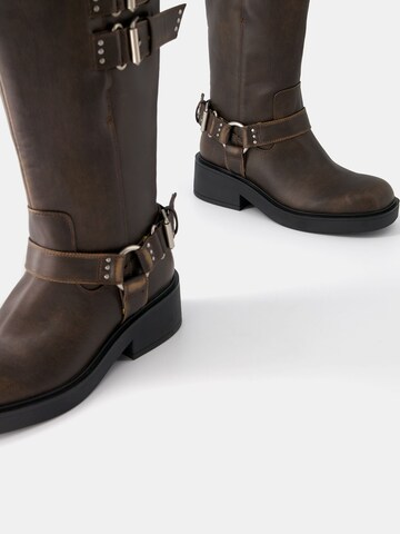 Bottes Bershka en marron
