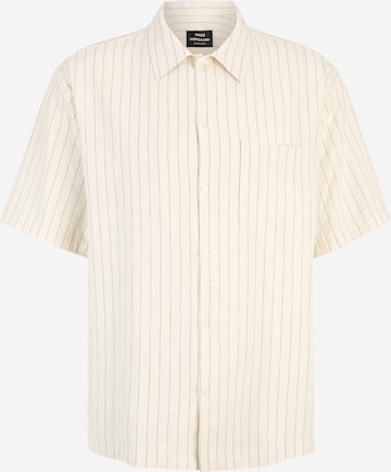 MADS NORGAARD COPENHAGEN Regular fit Button Up Shirt in Beige: front