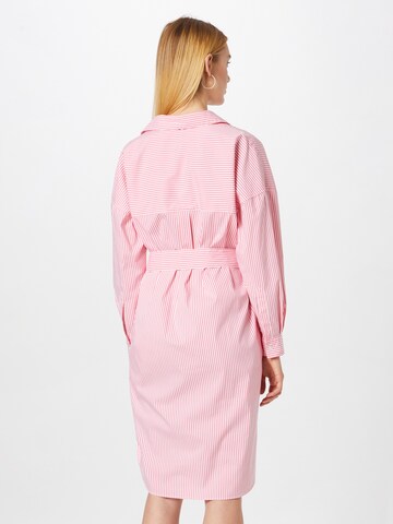 BOSS Orange Shirt dress 'Detelizza' in Pink