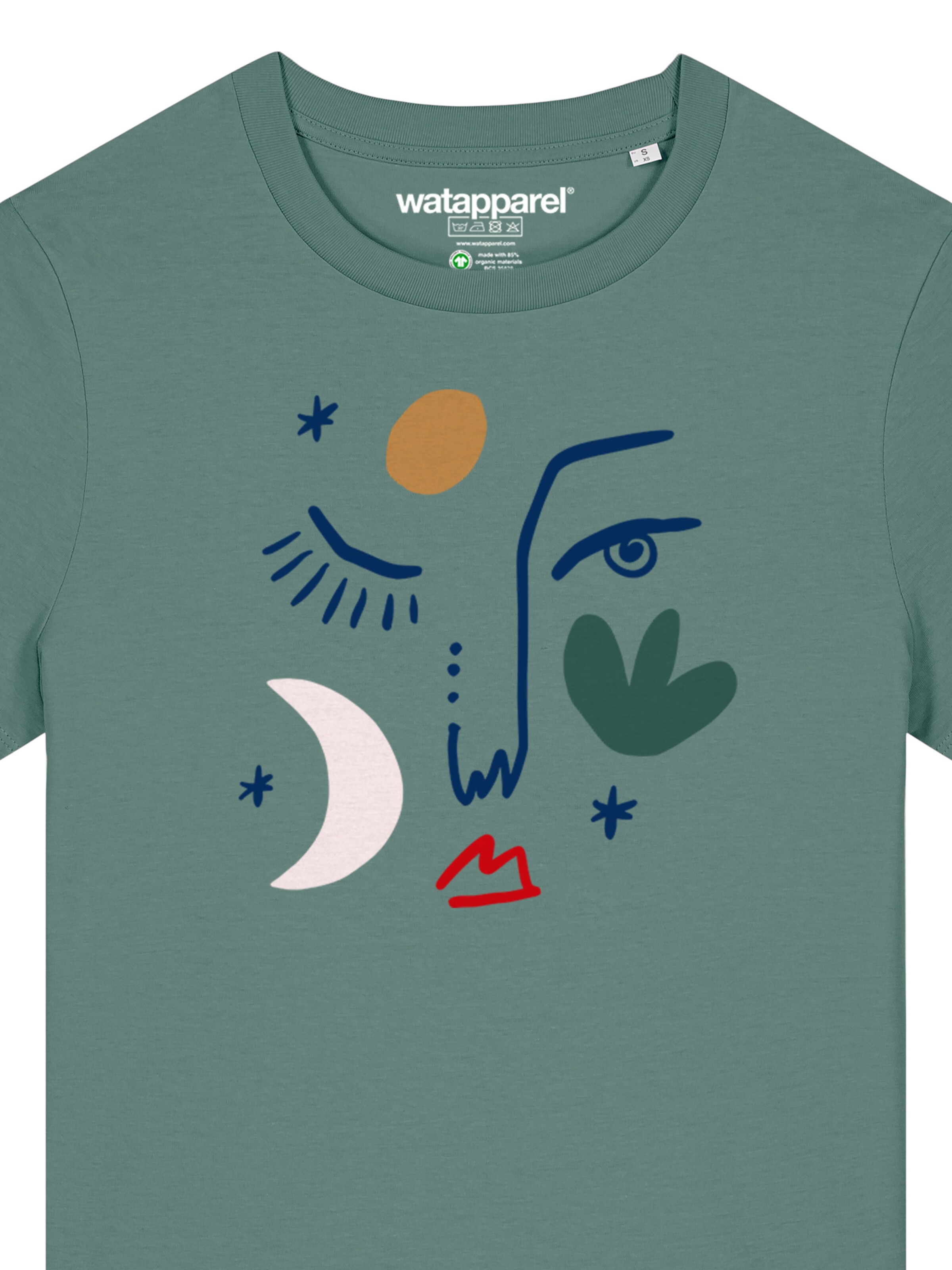 T-shirt 'Love and flex' Watapparel en vert