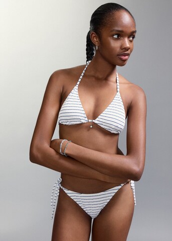 MANGO TEEN Triangle Bikini 'Eli' in White: front