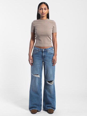 Dr. Denim Regular Jeans 'Rhue Low Wide Jeans' in Blue