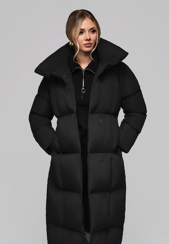 Ombre Winter coat 'Jalj' in Black