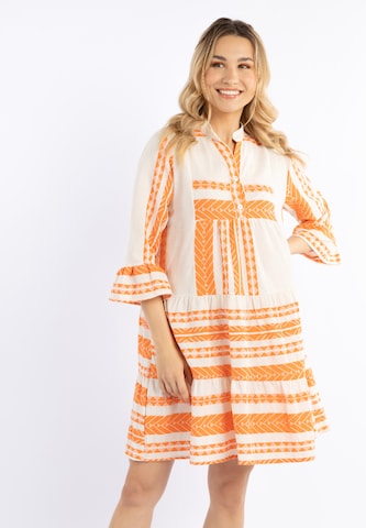 IZIA Summer Dress in Orange: front