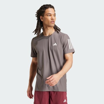 Maglia funzionale 'Own the Run' di ADIDAS PERFORMANCE in grigio: frontale