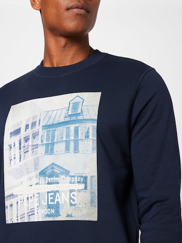 Pepe Jeans Sweatshirt 'PERCIVAL' in Blauw