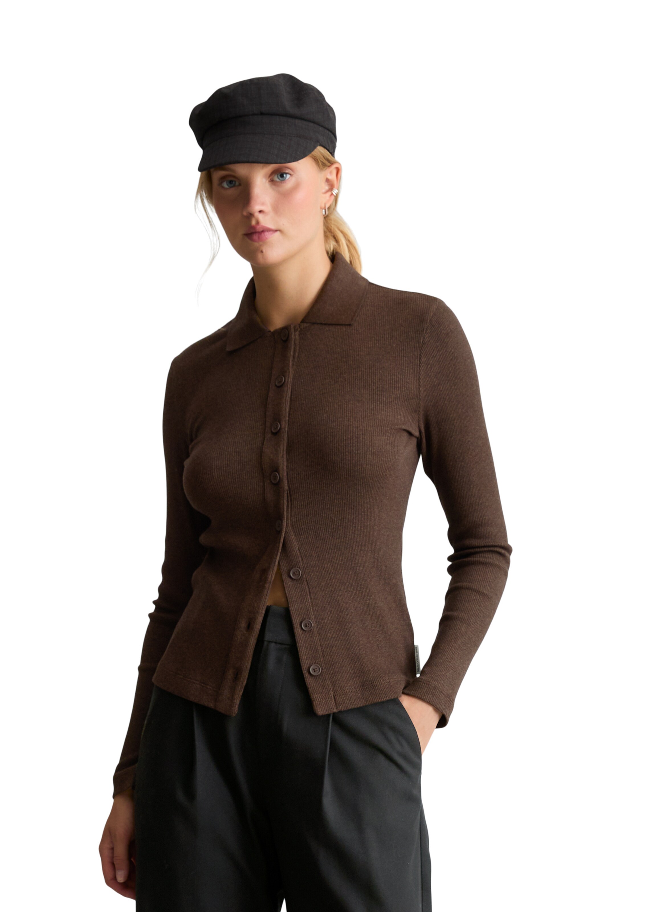 Marc O'Polo DENIM Shirt in Brown: front