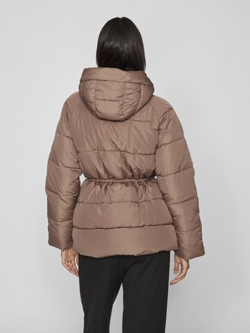 VILA Winter Jacket 'Leana' in Brown