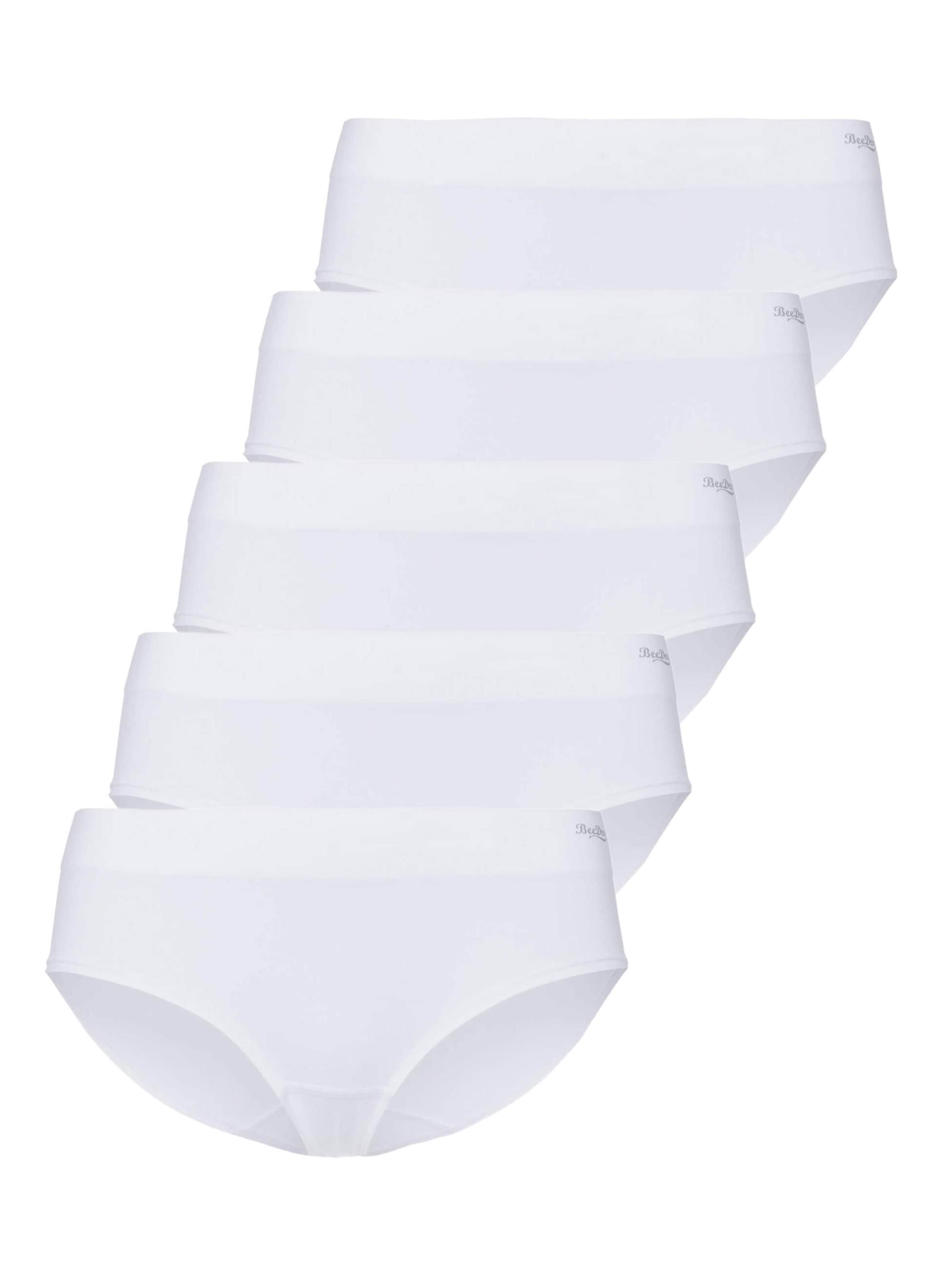 BeeDees Panty 'Slip Comfee Hipster (5-er Pack)' in White: front