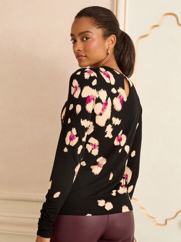 love & roses Shirt in Zwart