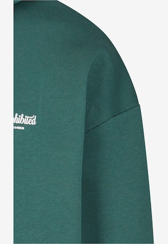 Prohibited Zip-Up Hoodie in Green