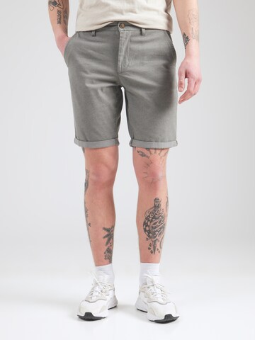 Only & Sons Regular Trousers 'ONSPETER DOBBY' in Grey: front