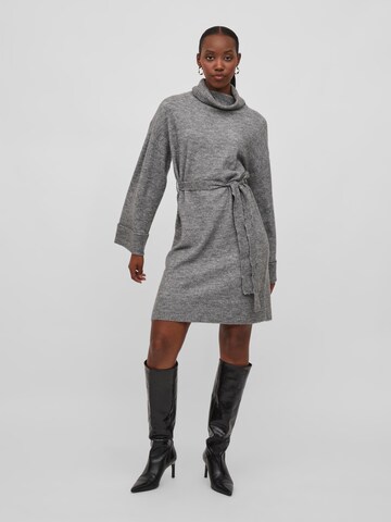 VILA Knit dress 'Ella' in Grey