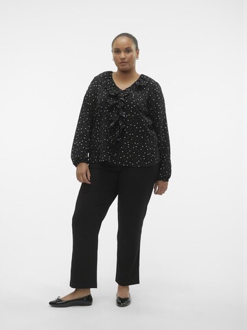 Vero Moda Curve Blouse 'VIDA' in Zwart