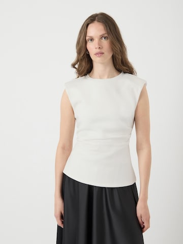 Haut 'YASPina' YAS en blanc : devant
