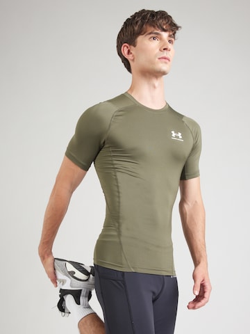 UNDER ARMOUR Функциональная футболка в Зеленый: спереди