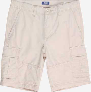 Pantalon 'COLE CAMPAIGN' Jack & Jones Junior en beige : devant