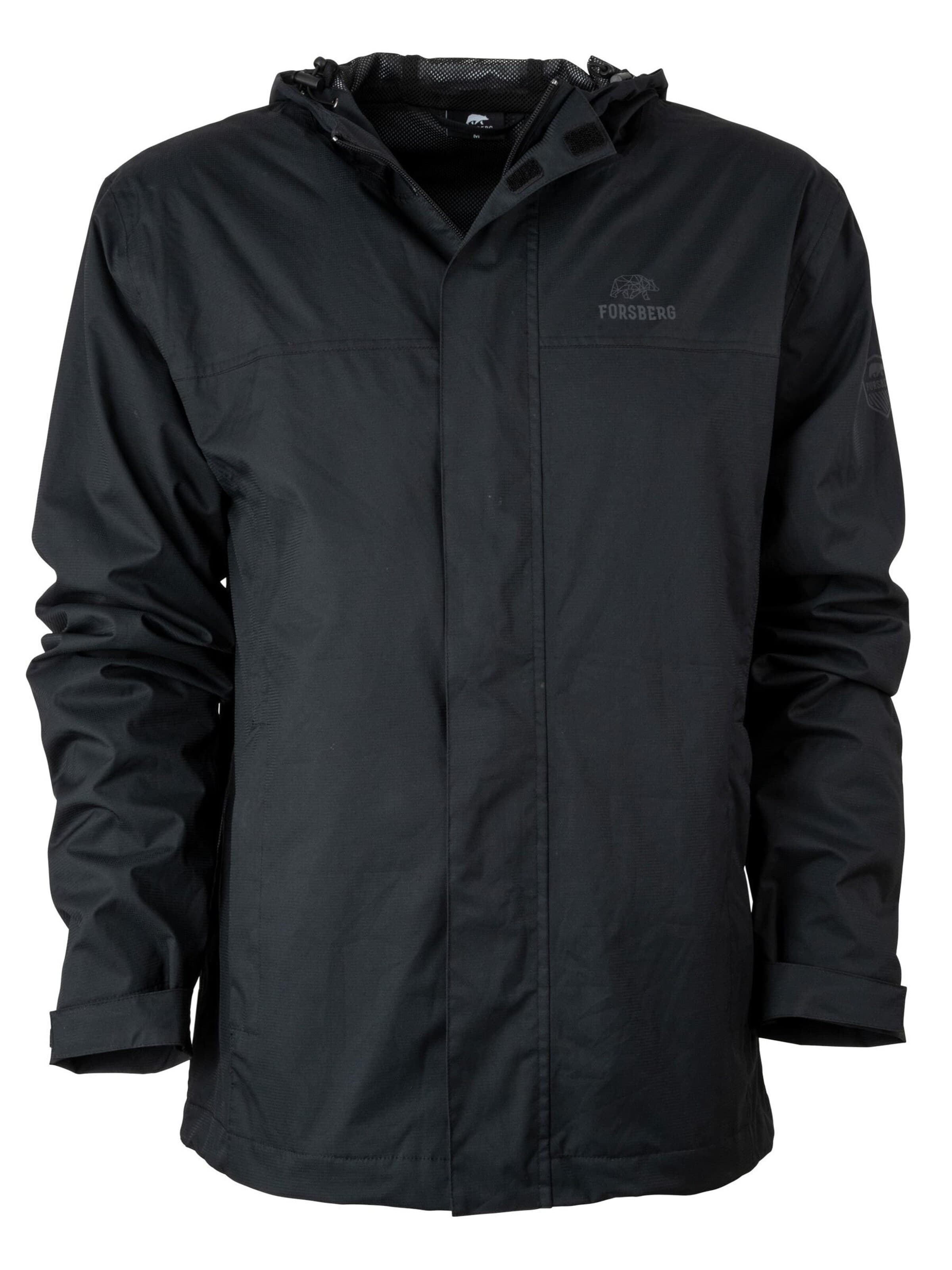 FORSBERG Performance Jacket 'Vatten Allwetterjacke' in Black: front