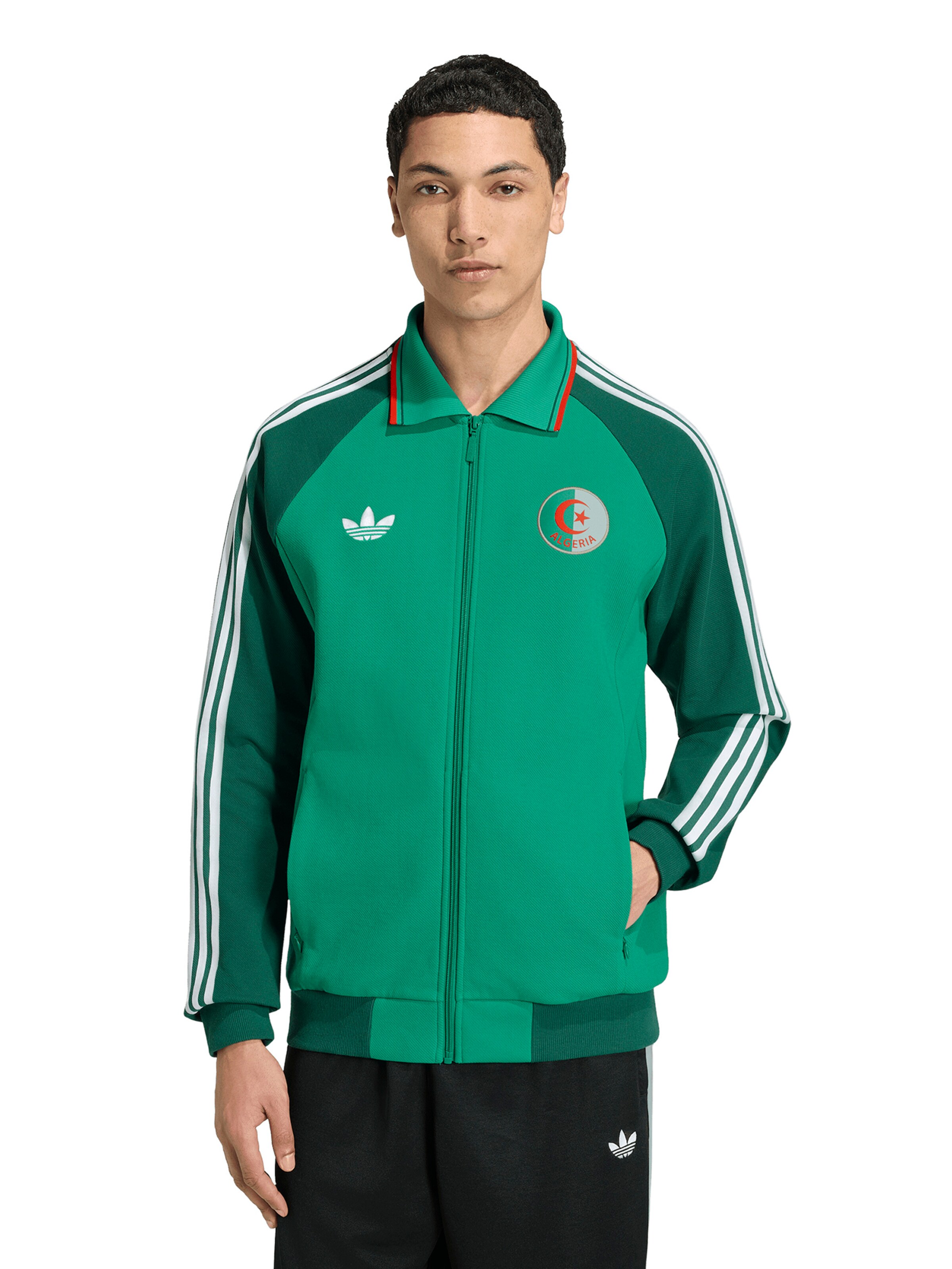 ADIDAS PERFORMANCE Sportovní mikina 'FAF A' – zelená: přední strana