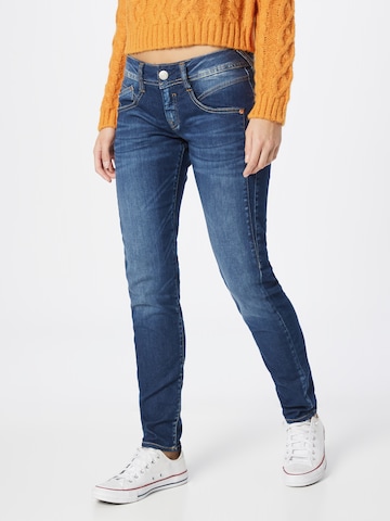 Herrlicher Slimfit Jeans 'Gila' i blå: forside