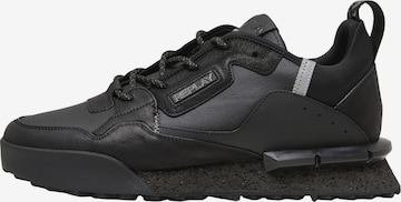 REPLAY Platform trainers in Black: front