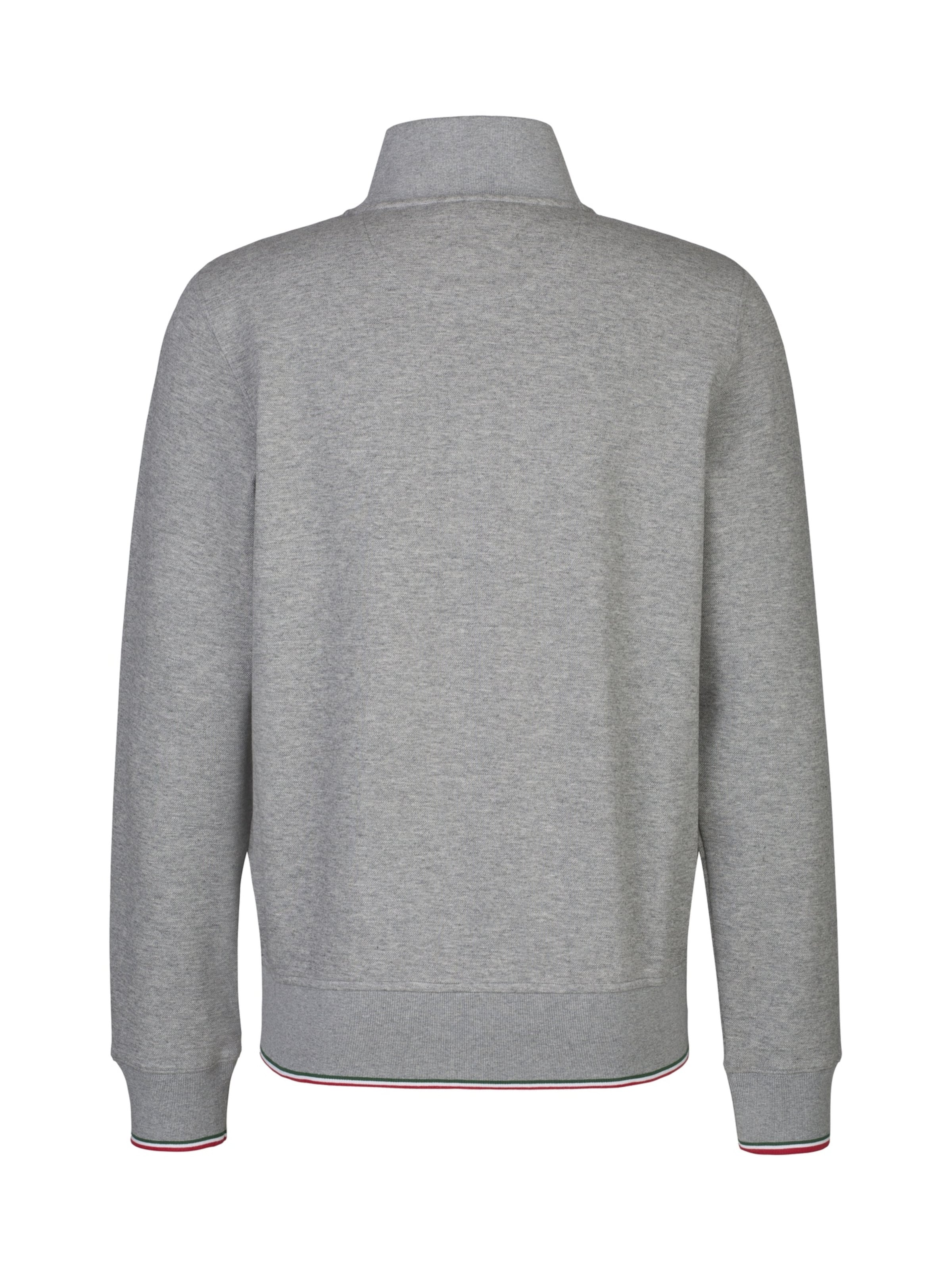 19V69 ITALIA Sweat jacket 'Zaan Flag' in Grey