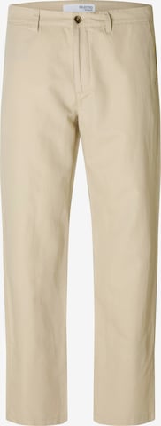 SELECTED regular Παντελόνι τσίνο 'SLHMILES SUN' σε μπεζ: μπροστά