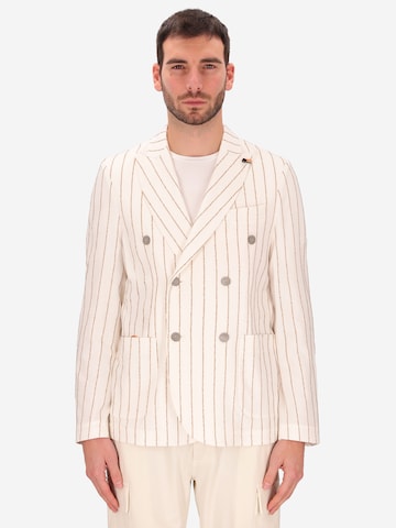 Distretto12 Slim Fit Sakko 'Paco' in Weiß: Vorderseite