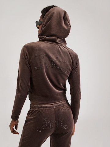 Juicy Couture Tepláková bunda 'MADISON' - Hnedá