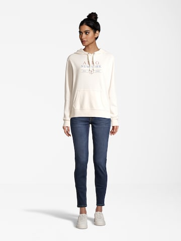 Sweat-shirt 'MOVED ON' AÉROPOSTALE en beige