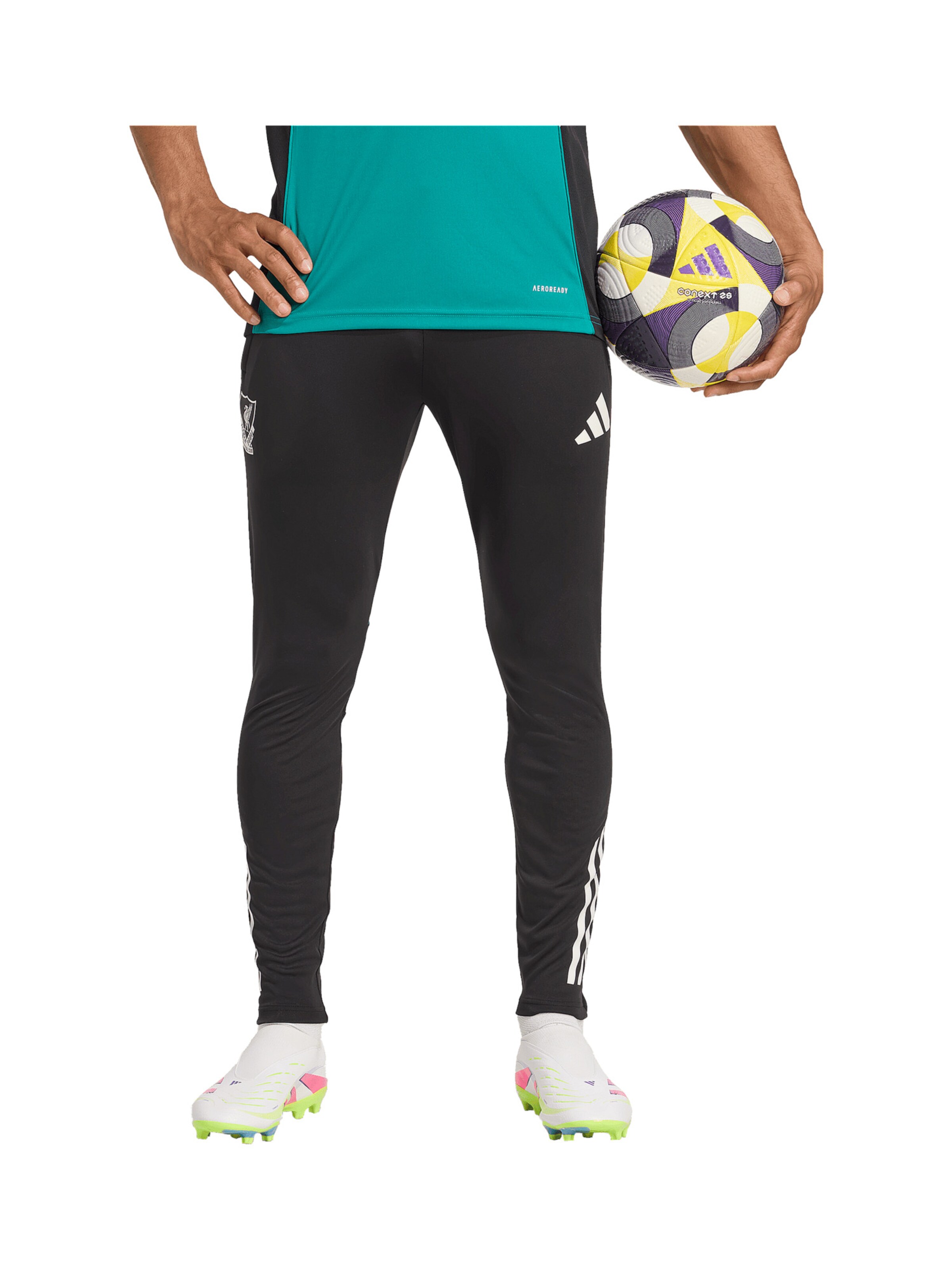 ADIDAS PERFORMANCE Slimfit Παντελόνι φόρμας σε μαύρο: μπροστά