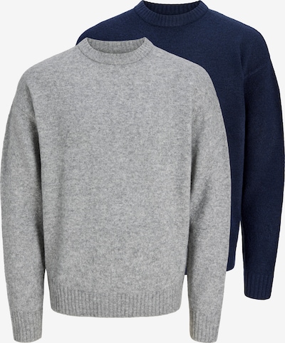 JACK & JONES Pulover 'JJESOHO OLLIE' veličine S u mornarsko plava / siva melange, Pregled proizvoda